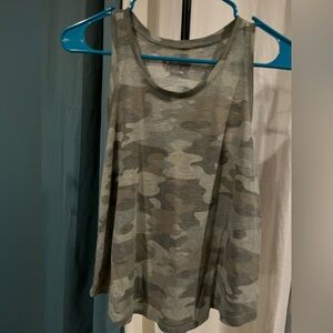 Mudd Camo Tank Top in Olive and Taupe
